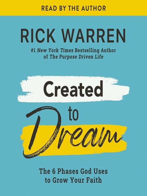 Title details for Created to Dream by Rick Warren - Available